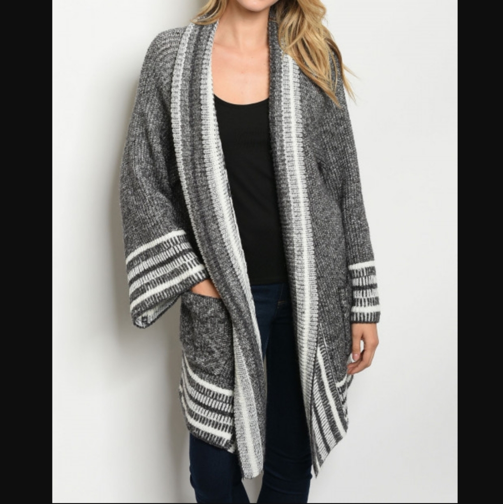 MAIZIE Cozy Warm Soft Open Front Long Sleeve Oversized Knit Cardi Sz Medium NWT - Picture 7 of 7